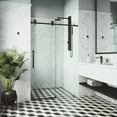 thumbnail image 2 of Vigo Vg6044cl6076 Elan Cass 76" High X 60" Wide Sliding Frameless Shower Door - Stainless, 2 of 7