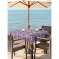 thumbnail image 2 of Outdoor Tablecloth with Umbrella Hole and Zipper, Purple Boho Square Table Cloth 54x54 Inch Waterproof Tablecloth, Vintage Ethnic Tribe Abstract Art Picnic Table Cover for Patio Camping, 2 of 7