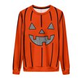 thumbnail image 6 of yoeyez Womens Oversized Sweatshirts Fleece Halloween Crewneck Sweatshirt Comfy Fall Warm Fashion Pullover Tops Black,L, 6 of 7