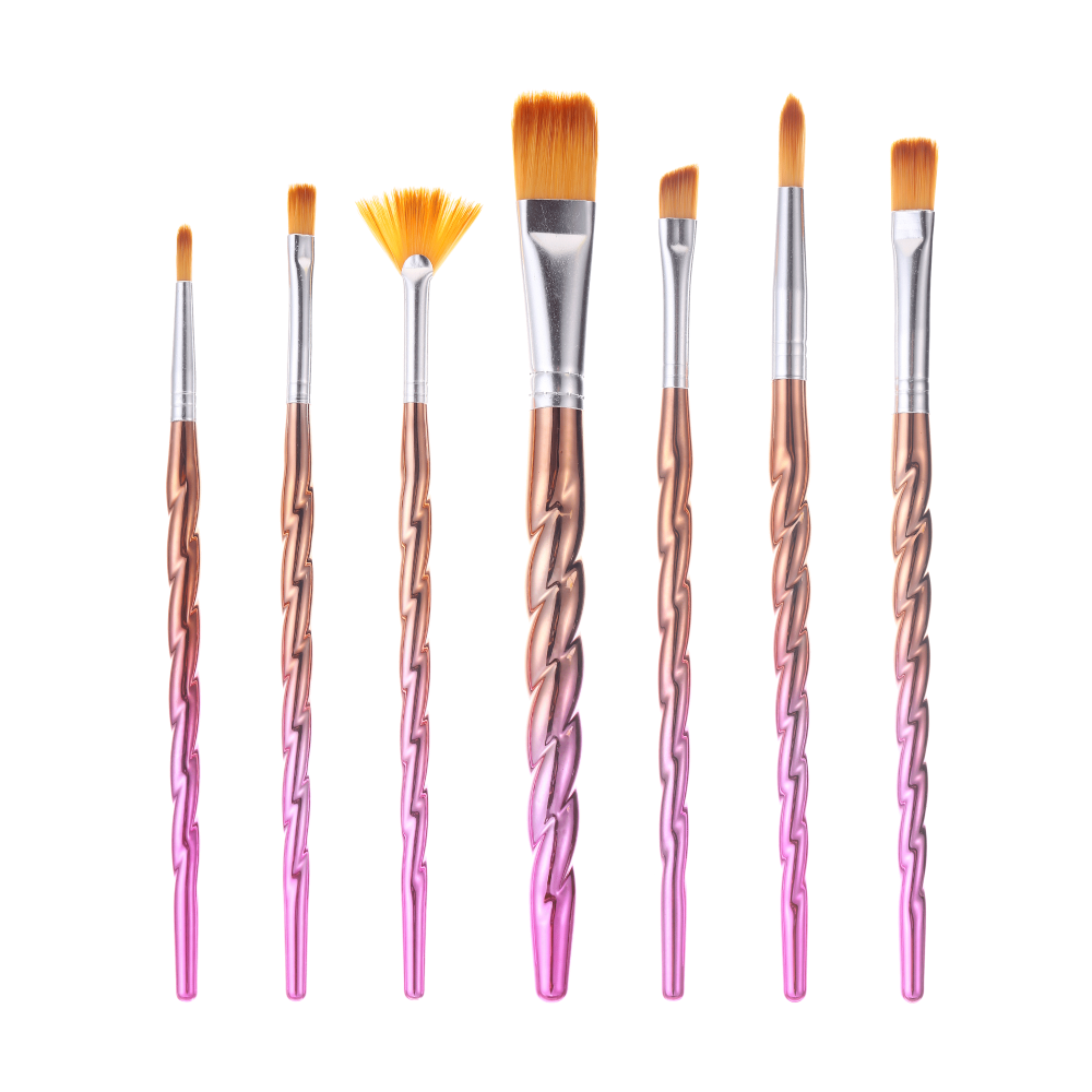 Hello Hobby Assorted Unicorn Twist Paint Brush Set, 7 Pack Walmart