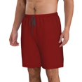 thumbnail image 2 of Naloa Maroon Men's Beach Shorts, Surfing shorts, Swim trunks, Quick Dry Swim Trunks for Surfing Beach Fun - Medium, 2 of 9