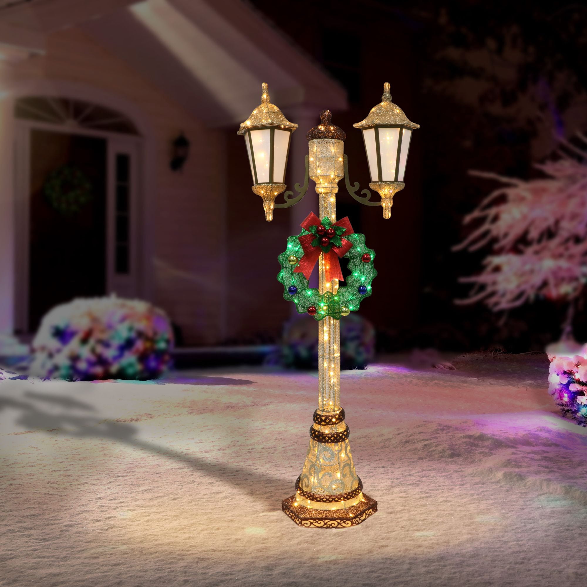 CC Christmas Decor Lighted Lamp Post Christmas Outdoor Yard Decoration - 72"