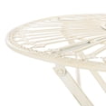 thumbnail image 4 of SAFAVIEH Belen Outdoor Patio 3 Piece Bistro Set, Pearl White, 4 of 9