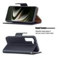 thumbnail image 4 of Allytech Galaxy S22 Case, Wallet Case for Galaxy S22, PU Leather with Lanyard Kickstand Shockproof Wrist Strap Shock Absorption Cards Holder Wallet Case Cover for Samsung Galaxy S22, Black, 4 of 5