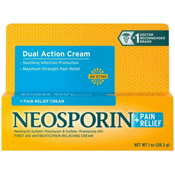 Neosporin   Pain Relief Cream Maximum Strength 1 oz (Pack of 6)