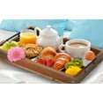 thumbnail image 6 of Ottoman Tray, 16.5"x12.5"x2.5" Acacia Wood Serving Tray with Black Metal Handles, Great for Ottoman Tray, Food Tray, Breakfast Tray, Eating Tray, 6 of 6