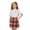 Red, variant on Girls Mini Skirt Elastic Waisted A-Line Uniform Plaid Skirt Dressy Blend Skirts