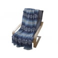 thumbnail image 4 of Winter Soft Flannel Fleece Blanket, Traditional Scandinavian Needlework Inspired Pattern Jacquard Flakes Knitting Theme, Cozy Plush for Indoor and Outdoor Use, 50" x 60", Blue White, by Ambesonne, 4 of 6