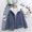 Blue, variant on EGNMCR Womens Long Puffer Coat, Long Sleeve Padded Winter Down Coats, Hooded Parka Jacket Women Lamb Wool Coat Winter Short Small Padded Jacket Plus Velvet Thick Women Coat