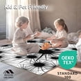 thumbnail image 4 of ODIKA 6' Machine Washable Non-Slip Area Rug, Graphic Splatter Design High Traffic Rug, Black, 298552, 4 of 5