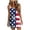 L4-Blue Dress, variant on Sleeveless Cami Dress for Women American Flag Print 4th of July Patriotic Mini Dress Distressed High Waisted Drawstring Slip Dress Blue Dress,Size S-2XL