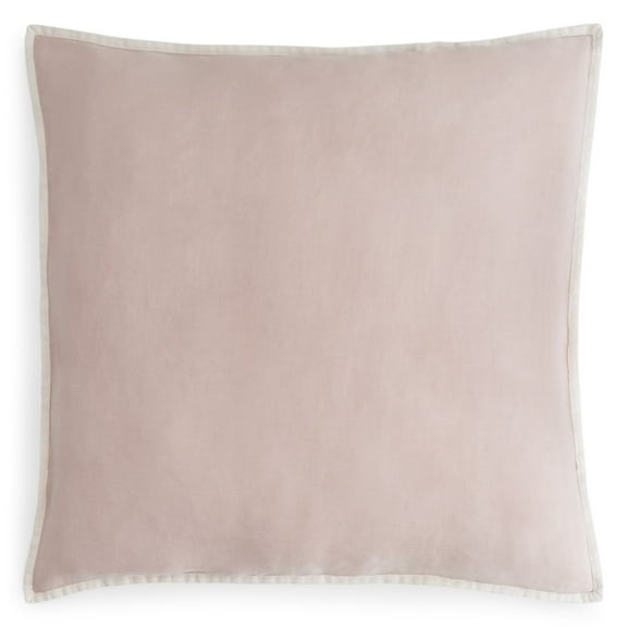 Amalia Home Collection Stonewashed Linen Euro Sham, Pair – Pink, Pair