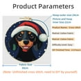 thumbnail image 2 of Merry Christmas Black Dachshund Dog DIY Stamped Cross Stitch Kits Easy for Beginners with Hoop 11CT Counted Embroidery Needlepoint Crafts Arts for Handmade Enthusiasts and Home Decor 30x30cm(2), 2 of 8