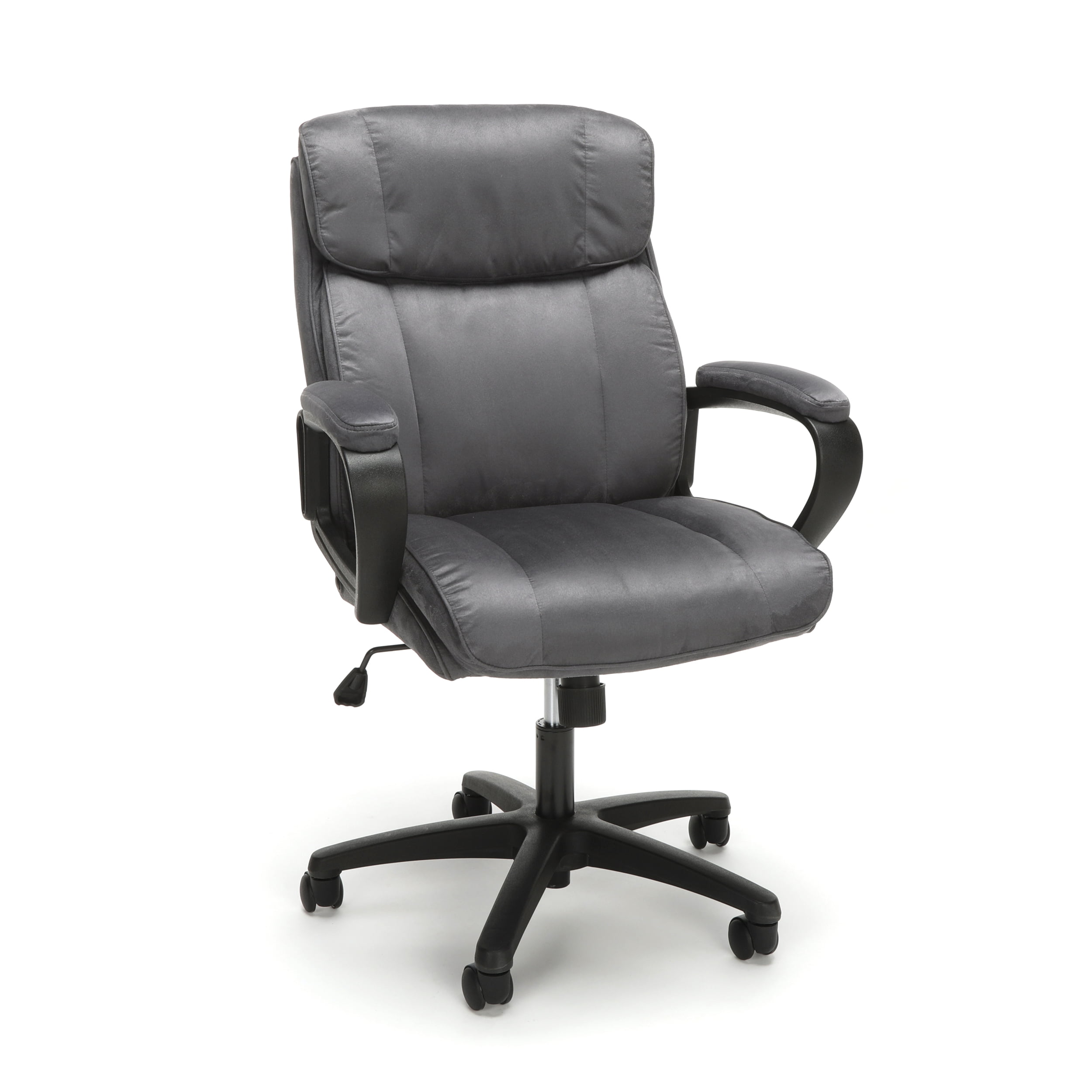 OFM Essentials Collection Plush Mid-Back Microfiber Office Chair, in Gray  (ESS-3082-GRY)