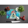 thumbnail image 3 of Carolines Treasures DAC4028LCB 15 x 12 in. Unisex Hippie Animal Polar Bear Glass Cutting Board, 3 of 5