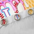 thumbnail image 4 of Erosebridal Ice Cream Baseball Print Black Out Curtains For Kids,Boys Sport Theme Personalized Initial L Curtains Pack of 2 (42x63 Each), 4 of 6