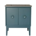 thumbnail image 4 of 31 in. Single Wooden Vanity  Aqua Blue with Gray Concrete Top Rectangle Sink, 4 of 6
