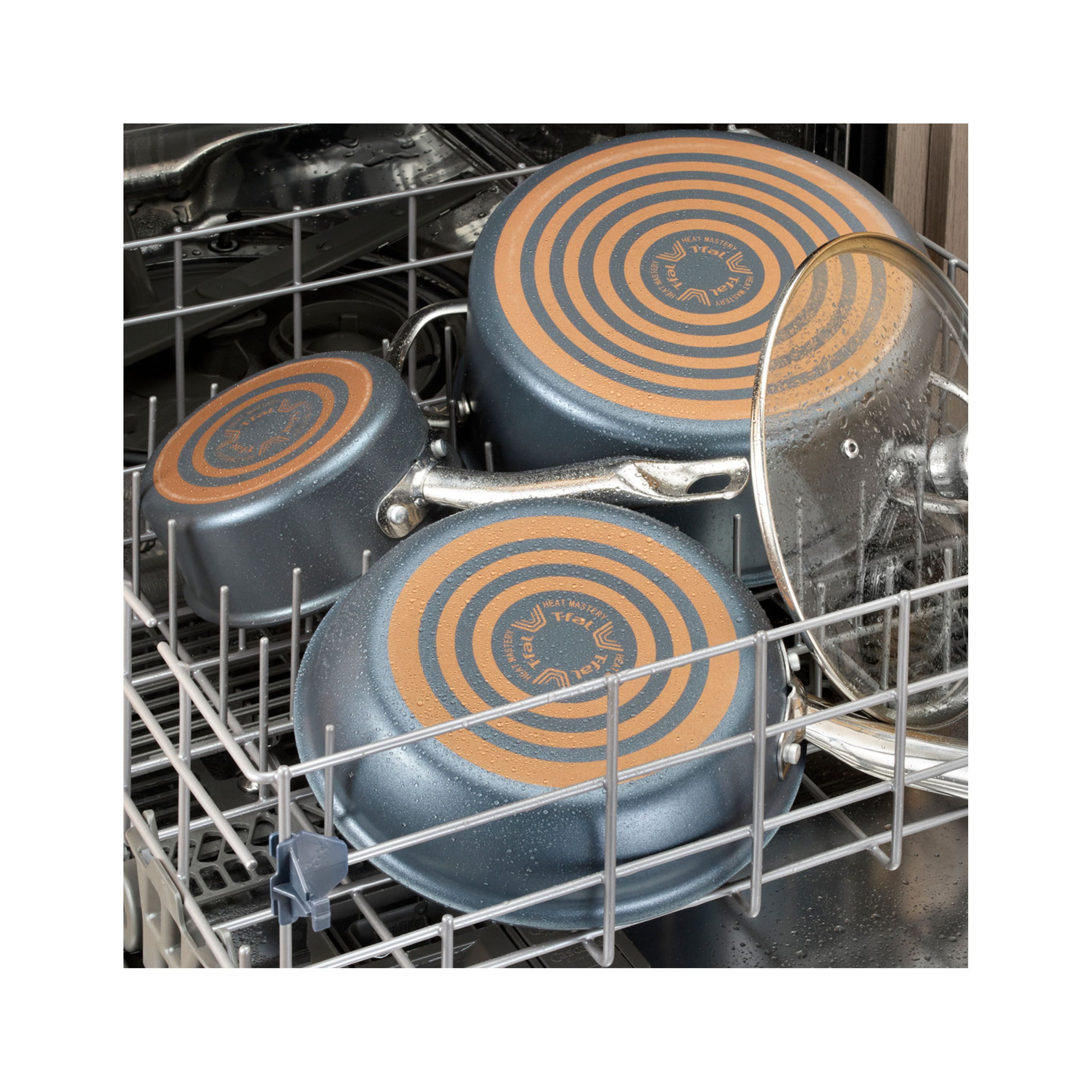 T-fal Platinum Hard Anodized Nonstick Fry Pan 12 Inch Oven Broiler Safe  500F, Lid Safe 350F Cookware, Pots and Pans, Dishwasher Safe Black