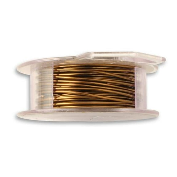 Natural Brass Colored Wire, 18ga, (30ft) (2 pk)