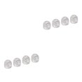 thumbnail image 3 of Baohd Pack of 4 Rhinestone Car Tire Valve Caps Diamond Shining Dustproof White Style A 2Set, 3 of 6