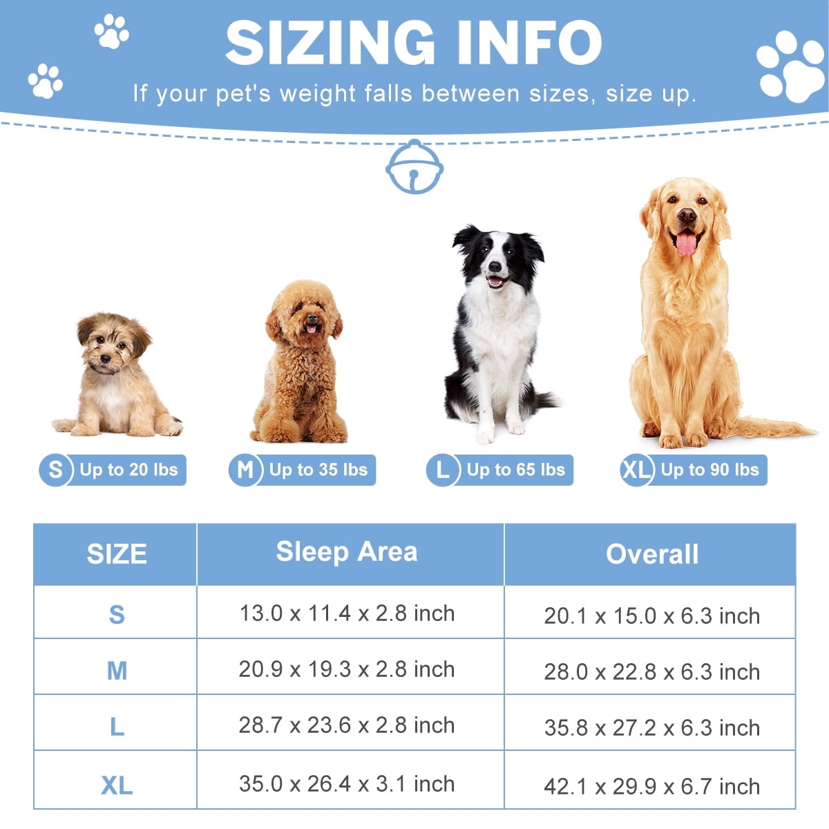 PayUSD Dog Bed for Large Medium Small Dogs Orthopedic Dog Sofa Bed Non Slip Pet Couch with Removable Washable Cover Supportive Egg Crate Foam S to XL, Brown
