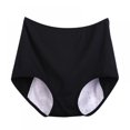 thumbnail image 1 of Bragas bonitas y cómodas para mujer, ropa interior fisiológica menstrual de algodón, transpirables, a prueba de fugas, de cintura alta y cálidas., 1 of 6