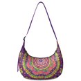 thumbnail image 1 of Adjustable Strap Bag Lightweight Nylon Ethnic Paisley Pattern Bohemian Crossbody Bag for Travel Outdoor Activity Compact Portable Unisex Use, 1 of 5