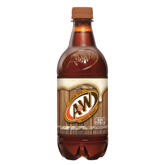 A&W Root Beer, 20 FL OZ Bottles (Quantity of 10, Total of 200 FL OZ)