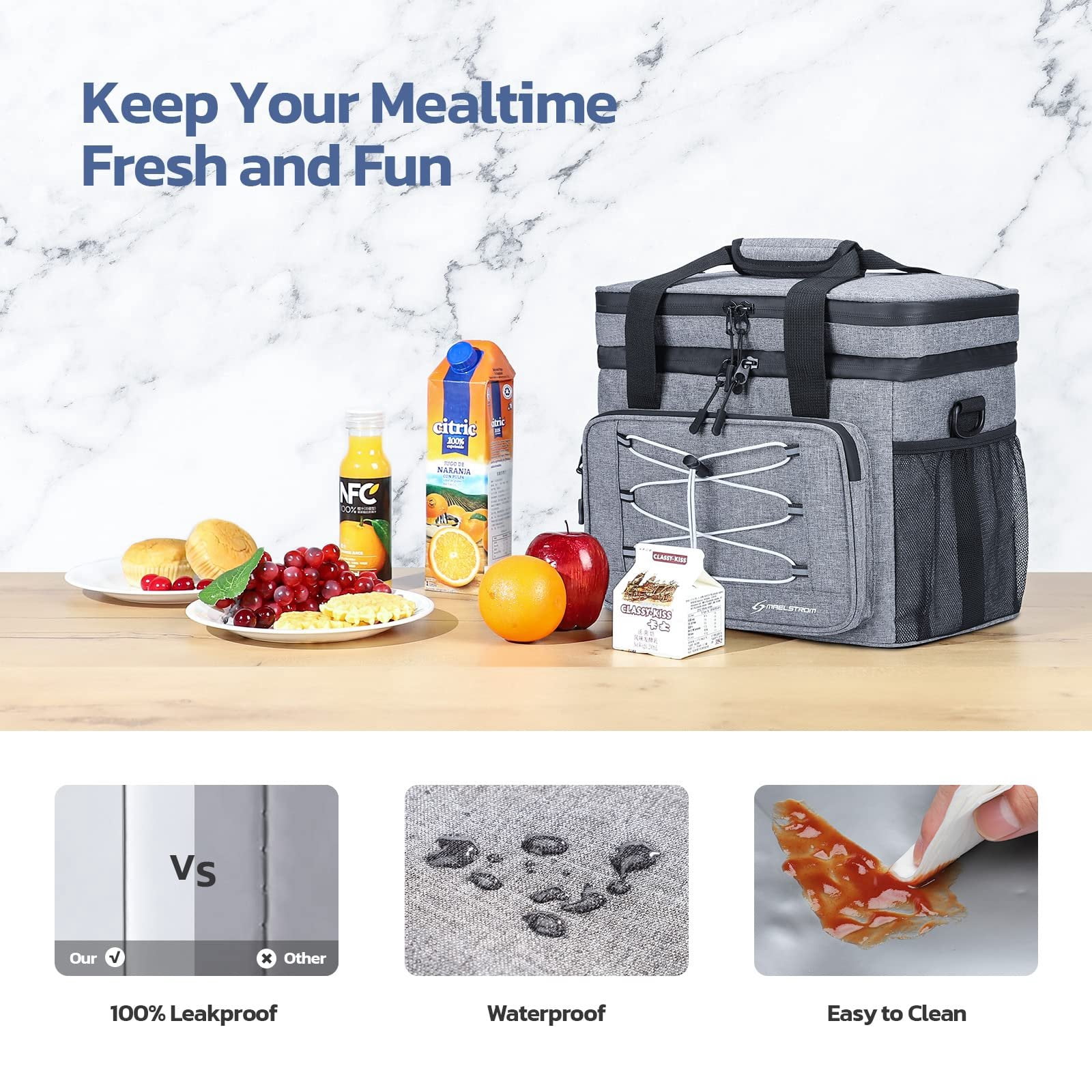 Maelstrom Soft Cooler Bag,Collapsible Soft Sided Cooler,24/30/60/75 Cans Beach Cooler