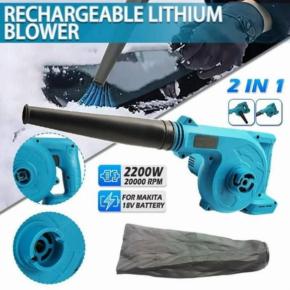Cordless Leaf Blower for Computer Dust Collector Dust Snow Tool for Makita 18V