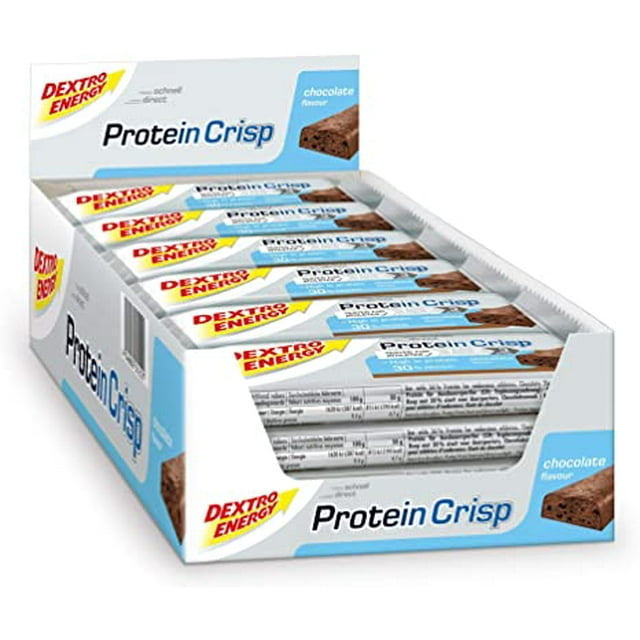 Dextro Energy Protein Crisp 50g Barra De Proteína 30% 12pzs Chocolate DEXTRO ENERGY PROTEIN CRISP