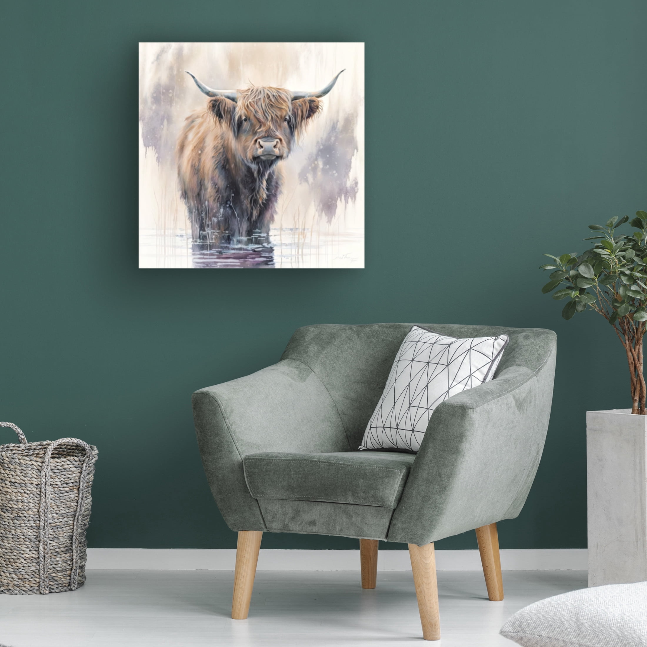 Canvas Wall Art - The Golden Valley 'Ben' Wall Art for Living Room, Bedroom, or Office Décor by Trademark Fine Art - 14 x 14 Inches