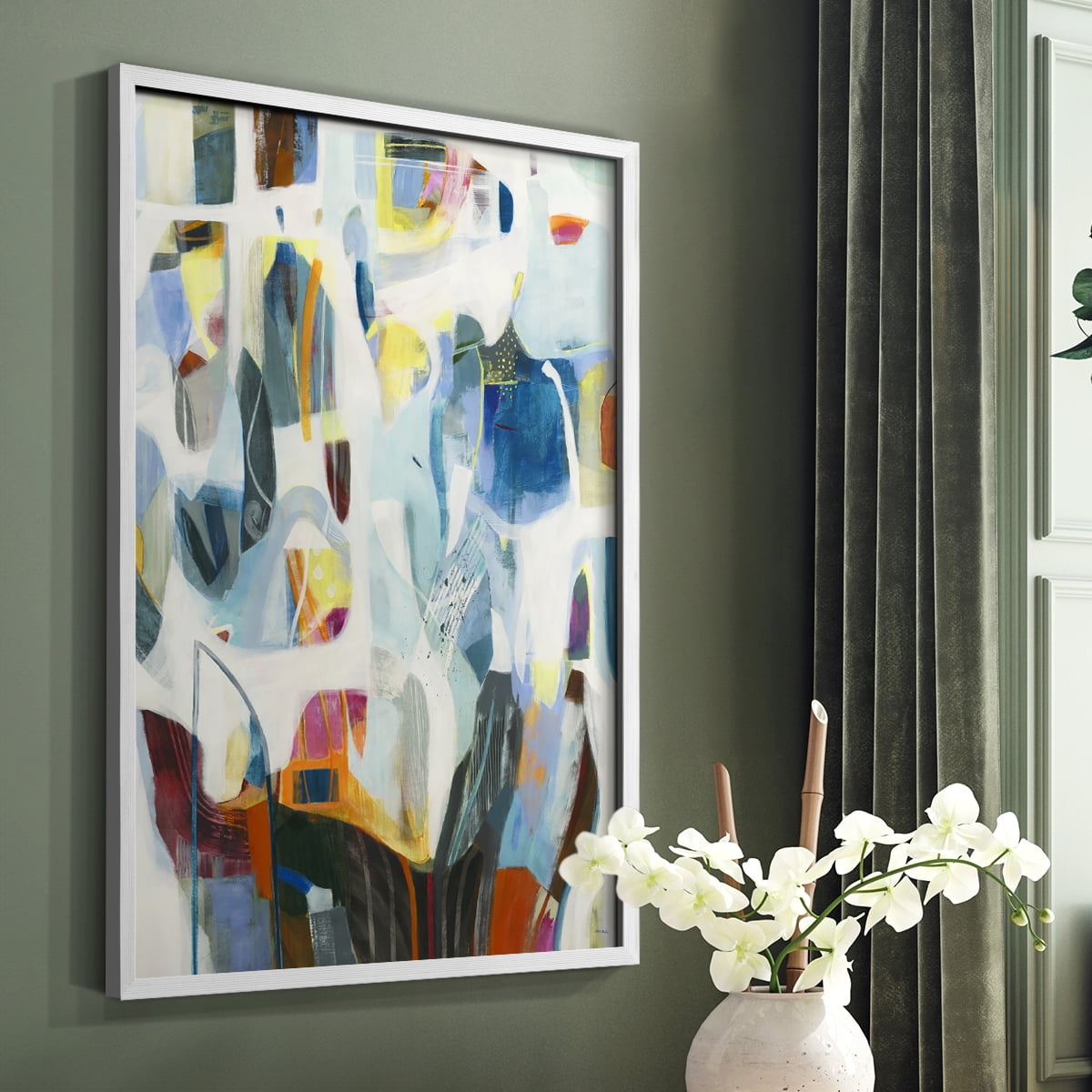 Open Verse in White Solid Wood 8 x 10 Framed Print