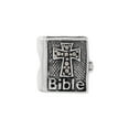 thumbnail image 3 of Marcasite Cross Bible Charm .925 Sterling Silver Antique Reflection Beads, 3 of 5