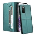 thumbnail image 3 of Compatible WIth Samsung Galaxy S20 FE Wallet Case,Magnetic Closure,Flip Folding Kickstand,With Card Slots,[RFID Blocking],With Shoulder Strap&Lanyard,PU Leather+TPU Shockproof Phone Case,Green, 3 of 9