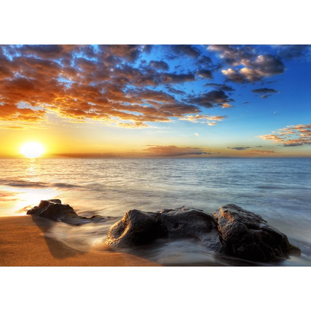 Taladro diamante pintura (DF2895) 5D DIY puesta de sol completa junto al mar bordado de punto de cruz 30x40cm Hugtrwg Para estrenar