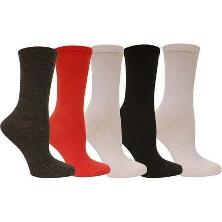 Womens crew socks black faded glory