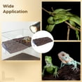 thumbnail image 4 of 2PCS Turtle Basking Platforms, Resin Tortoise Climbing Dock with Suction Cups for Aquarium Terrarium, Natural Bark Texture Resin Reptile Resting Terrace for Frogs, Amphibians, Lizards, 4 of 5