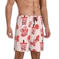 thumbnail image 2 of Wukai Milk Tea Men’s Short Pajama Pants With Pockets Soft Sleep Pj Shorts for Men-X-Large, 2 of 6
