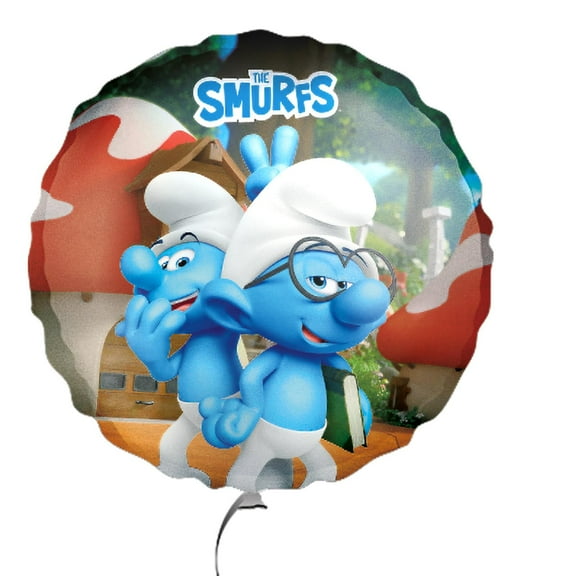 Party Factory Smurfs foil balloon, 17.7 inch, colorful, Brainy and Jokey