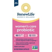 Renew Life Women's Probiotic Supplement, 30 Vegetarian Capsules, 90 Billion CFU,3 Pack