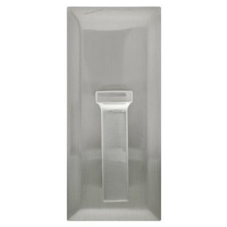 

25 lbs High & Mighty Rectangle Decorative Hook - Satin Nickel Large