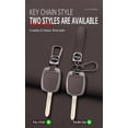 thumbnail image 6 of Key Fob Cover Compatible with Toyota 4Runner Corolla Cross Tacoma Tundra RAV4 Highlander Sequoia Prius 2012-2024 Leather 3 Button Keychain Case Holder Protector,2 Button Black, 6 of 9