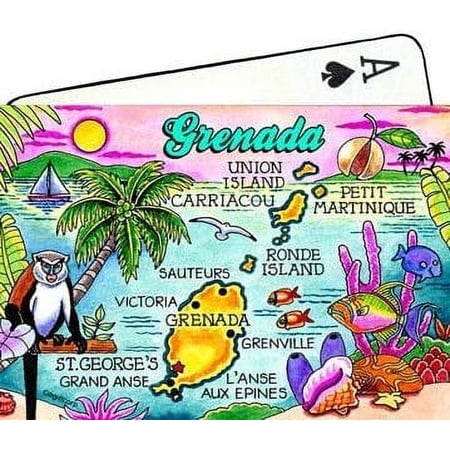 Grenada Map Collectible Souvenir Playing Cards price history on PriceWatchPro