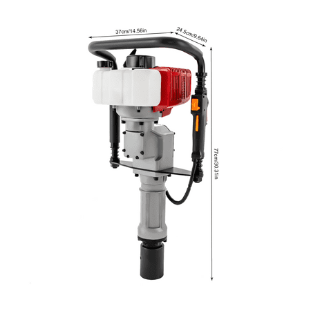 52CC 2-Stroke Pile Driver Gas Power Fence Driver Engine Gasoline Pile Heavy-Duty