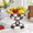 Courtly Check-Small, variant on Small Sky Check Enamel Compote Serving Bowl, 9.92 x 9.61 x 7.44 inches