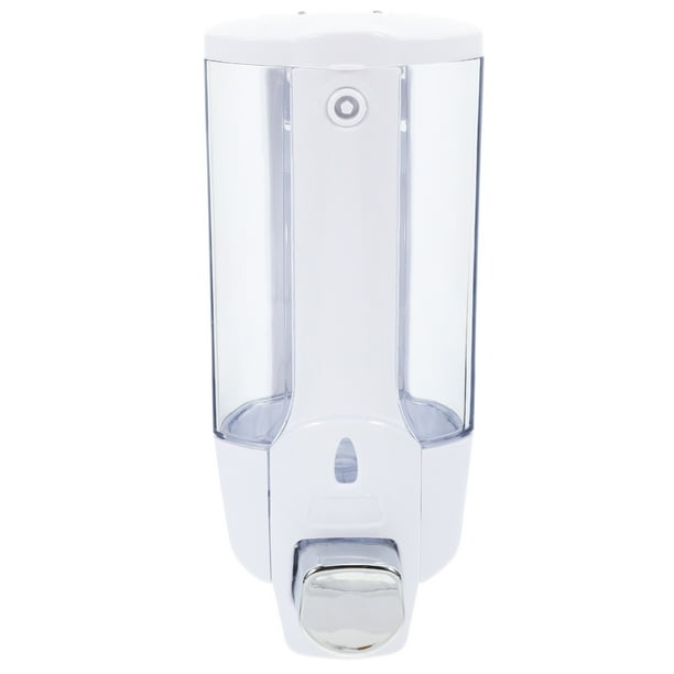 Dispensador de jabón líquido de plástico para ducha, baño, cocina y fregadero (cabezal único)