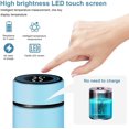 thumbnail image 3 of Smart Water Bottle Stainless Steel Vacuum Flask,Travel Mug with Smart LCD Touch Screen, Keep Hot Or Cold, Car Portable Travel Tea Coffee Vacuum Thermoses Cup,Vacuum insulation (Light Blue), 3 of 11