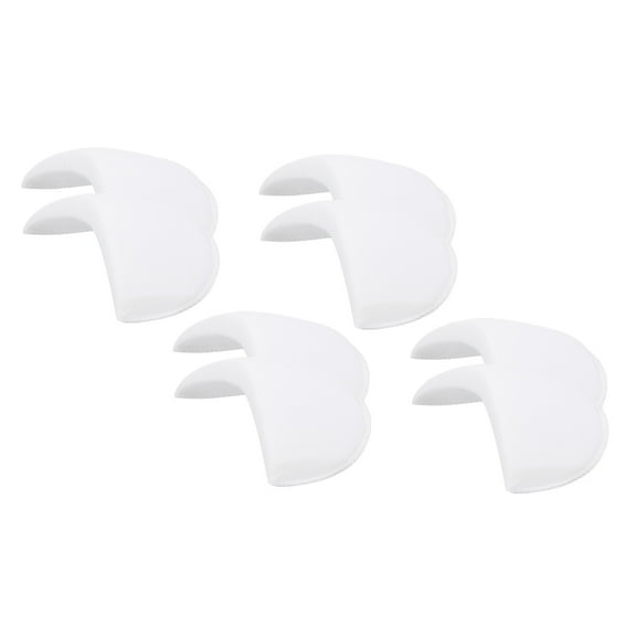 4 Pairs Shoulder Pads, Costume Shoulder Pads Sponge Pads Gauze Thick for Women Clothing Men Blazer Suit, White,S