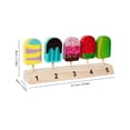 thumbnail image 3 of Jouet Logique en Bois en Forme de Popsicle, Jeu de Rôle Éducatif pour Enfants, 3 of 8